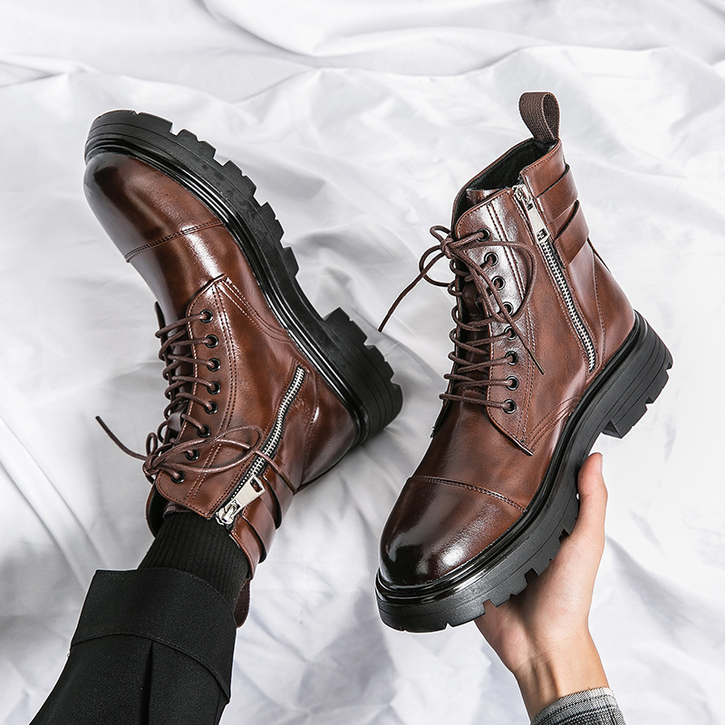 Street Fashion Men 2025 - Botas para Hombre de Alta Calidad,