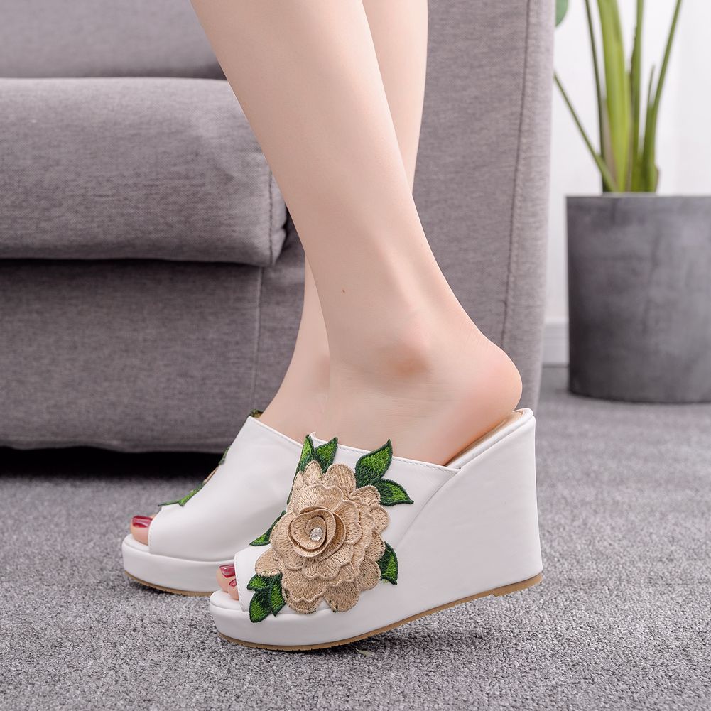 Queen Street Fashion - Sandalias de tacón alto con plataforma