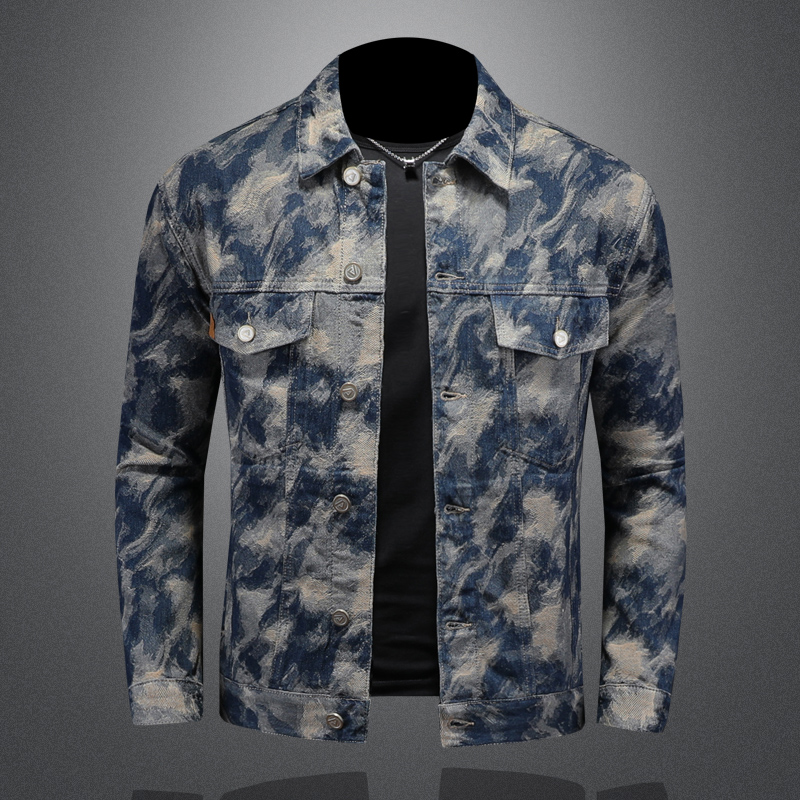Street Fashion Men 2025 - Chaqueta vaquera Vintage de primavera 2025