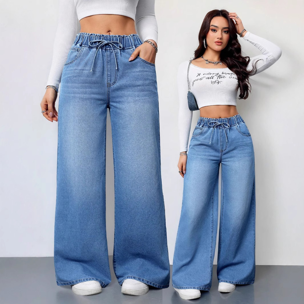 Street Fashion Y2K - Jeans de mujer, pantalón vaquero largo