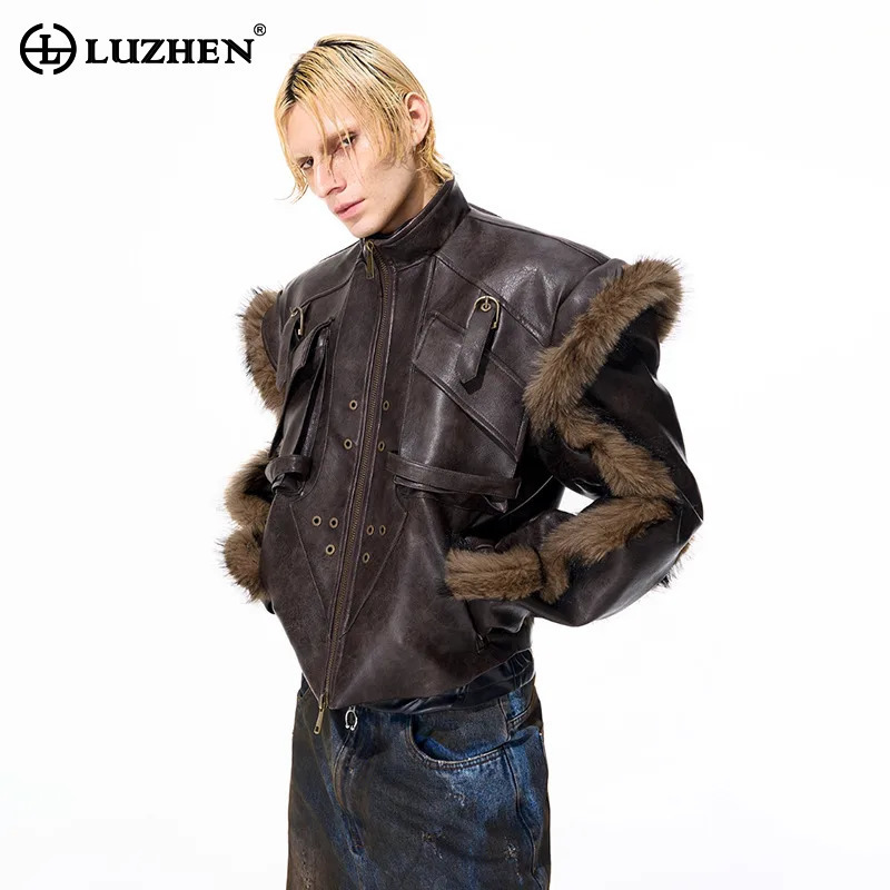 Street Fashion Men 2025 - LUZHEN moda personalizada High Street piel
