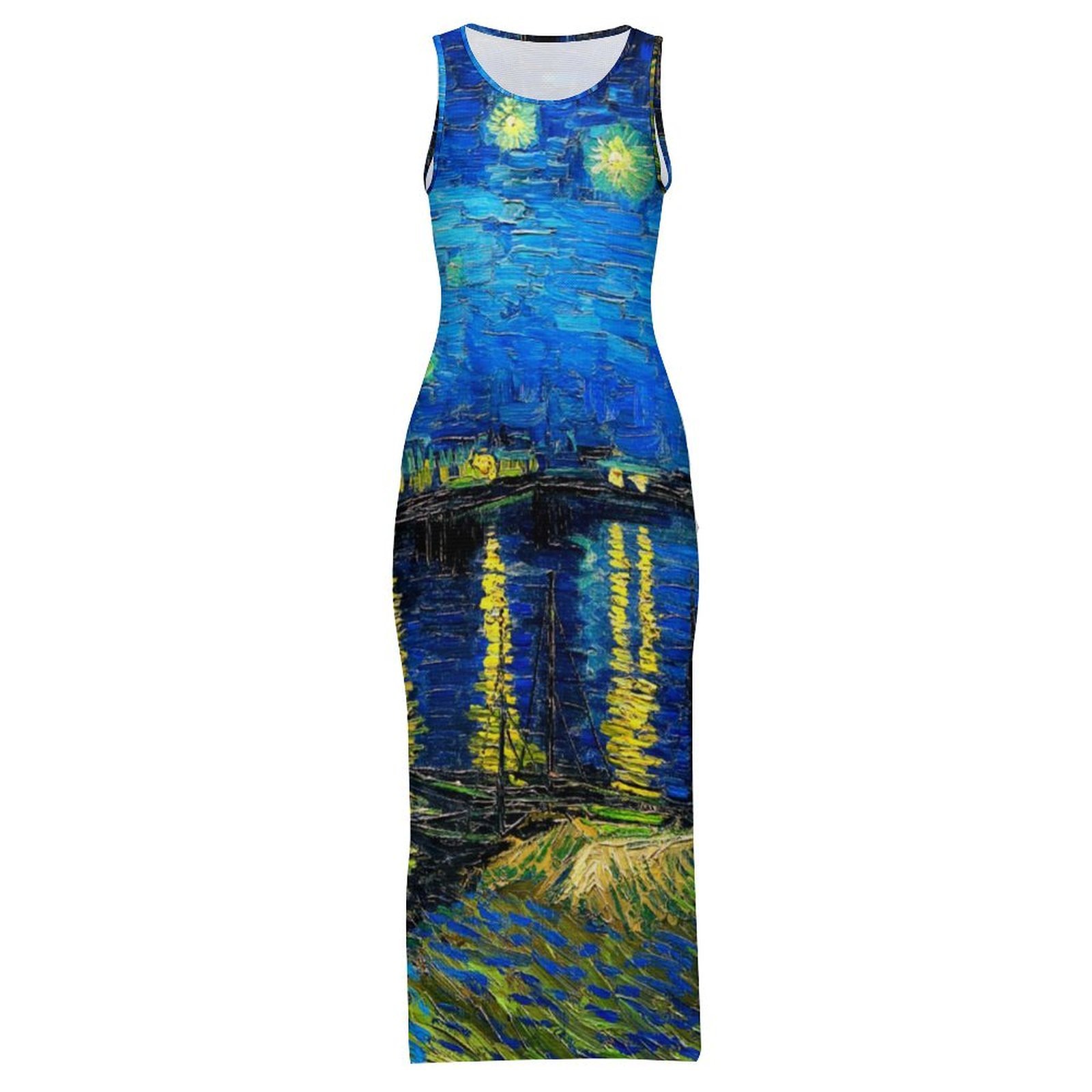 Vestido ajustado de Van Gogh,  - Fashion Street Night reseña y precio