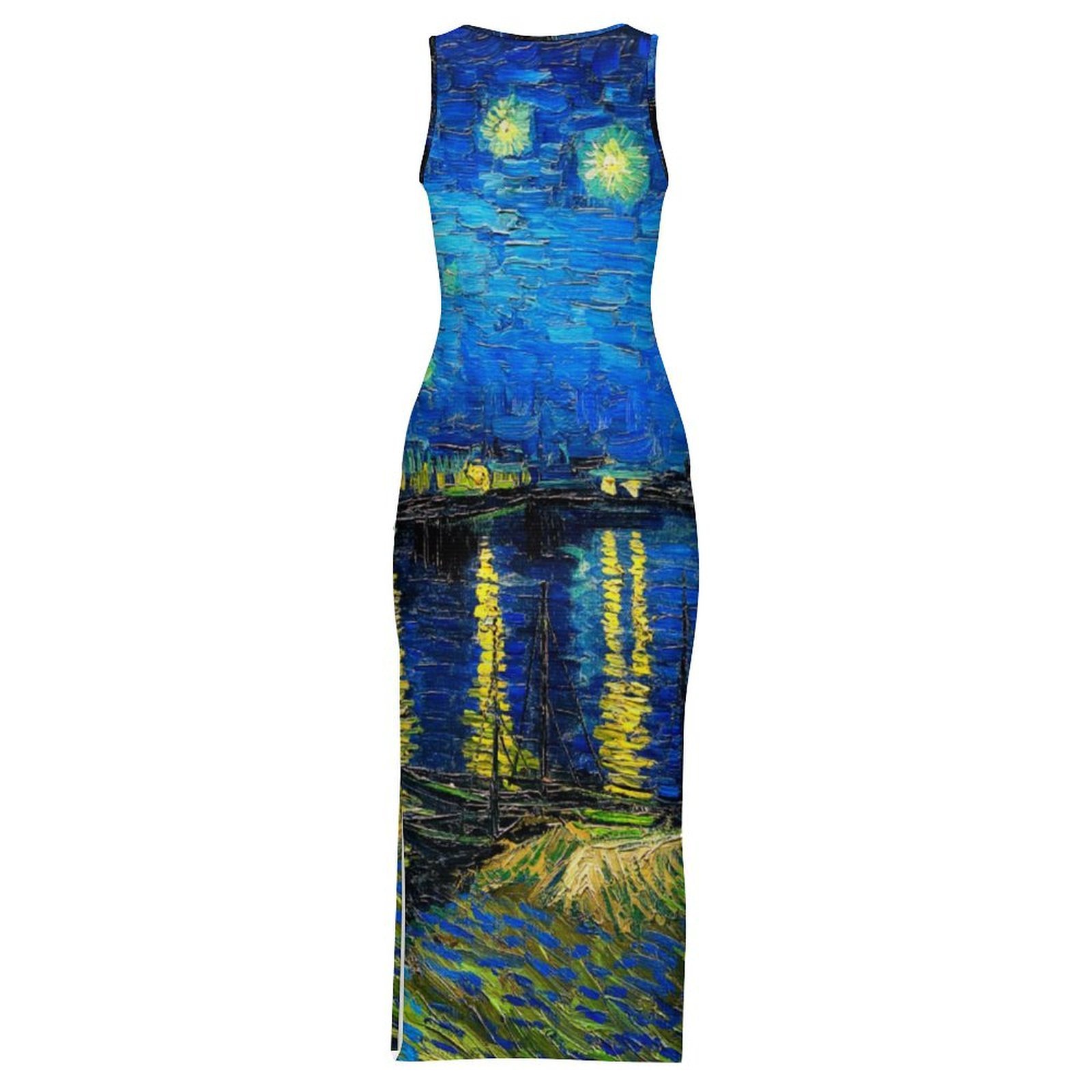 Vestido ajustado de Van Gogh,  - Fashion Street Night reseña y precio